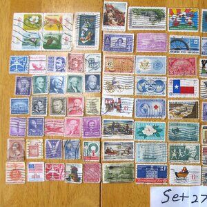 COPY - Lot Of 100 Assorted U.S. Stamps mostly from 1950 through 1981